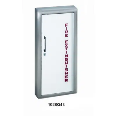 Image for JL Industries | Fire Extinguisher Cabinet Frameless Acrylic Door with Aluminum Trim | Panorama Series