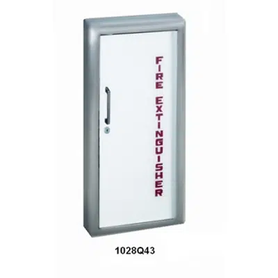 kép a termékről - JL Industries | Fire Extinguisher Cabinet Frameless Acrylic Door with Aluminum Trim | Panorama Series