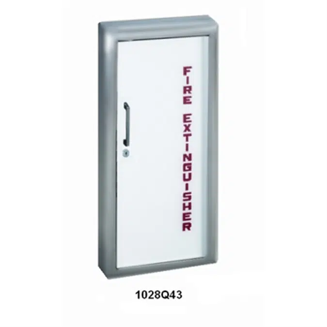 JL Industries | Fire Extinguisher Cabinet Frameless Acrylic Door with Aluminum Trim | Panorama Series