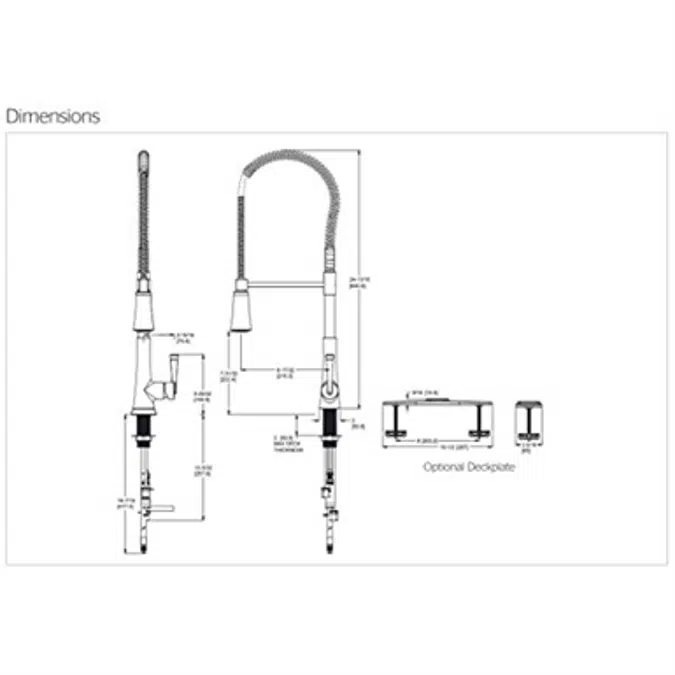 Pfister LG529-MCC Zuri Single Handle Pull-Down Kitchen Faucet