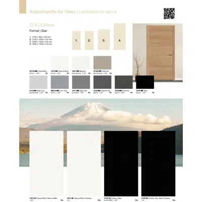bilde for Laminates for Doors - COLOURline