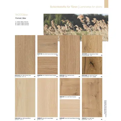 Image for Laminates for Doors - WOODline