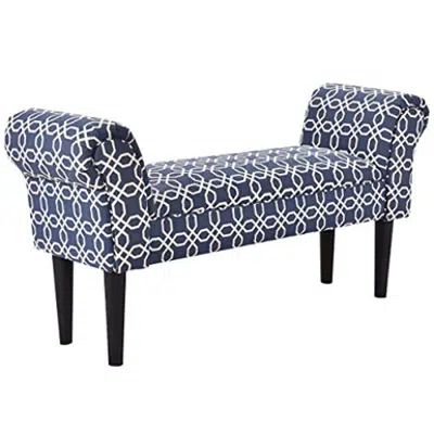 Image for Giantex 40" Upholstered Rolled Armed Bench