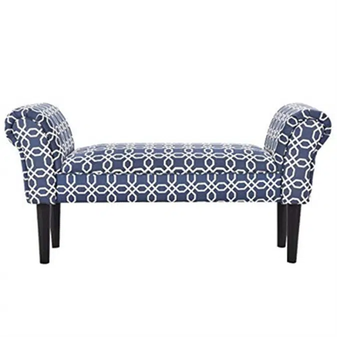 Giantex 40" Upholstered Rolled Armed Bench