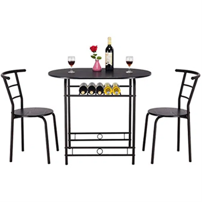 BIM objects - Free download! Giantex Dining Table Set with Bistro Chairs