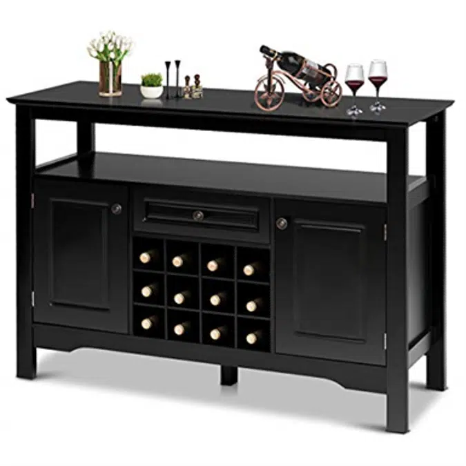 Giantex Buffet Cabinet Sideboard Table with Wine Rack