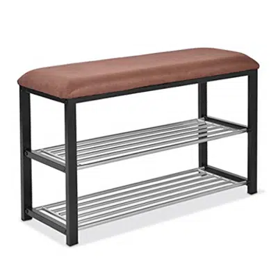 Image for Giantex Entryway Storage Bench with Shoe Rack Shelf