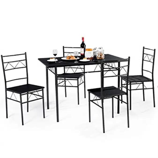 BIM objects - Free download! Giantex Dining Table Set with Bistro