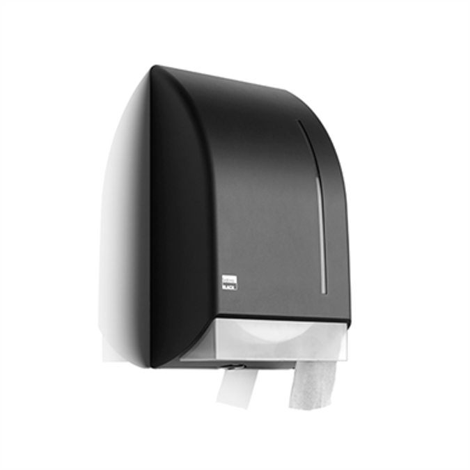 BIM objects - Free download! Satino Black jumbo toiletpaper dispenser ...