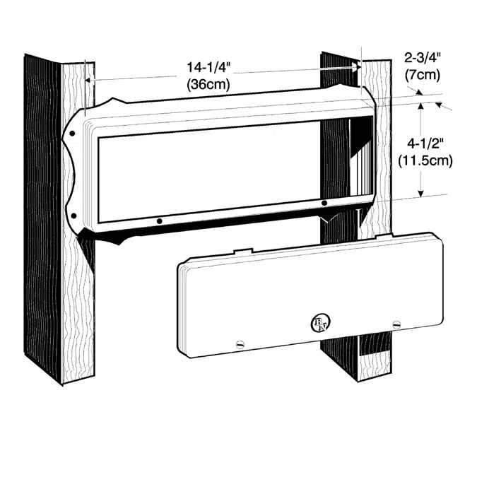 1020 Series Semi-Recessed Enclosure