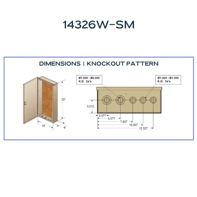 14326W-SM Surface-Mount Enclosure