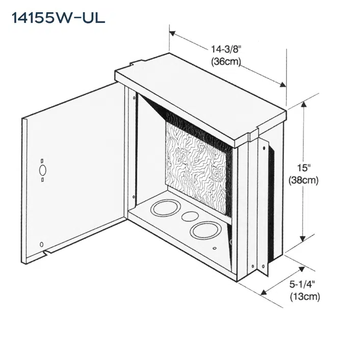 14155W-UL Surface-Mount Enclosure