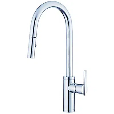画像 Danze D454058 Modern Parma Cafe Pull-Down Kitchen Faucet
