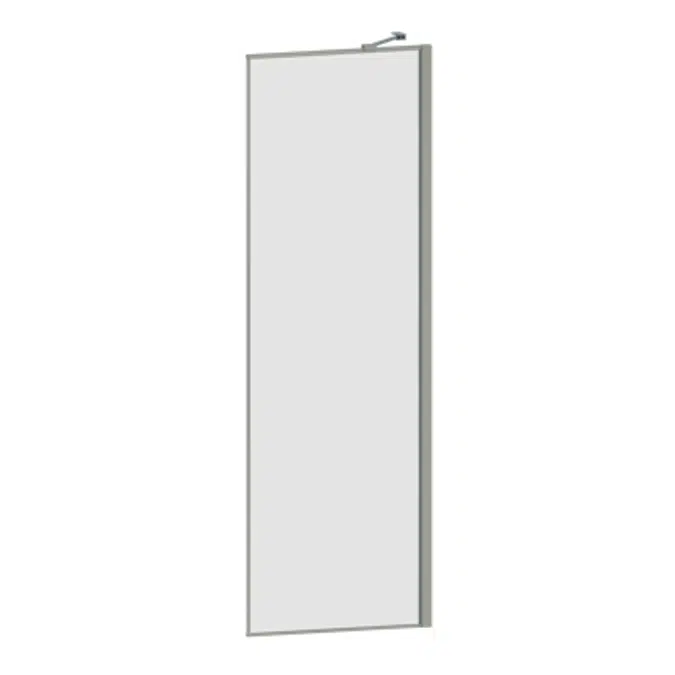 501 DESIGN SHOWER PANEL 650X1900, MATTCHROME/CLEAR,  STABILIZERS NOT INCL.