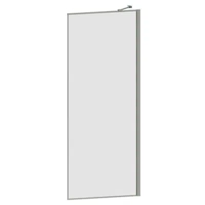 Image for 501 DESIGN SHOWER PANEL 800X1900, MATTCHROME/CLEAR,  STABILIZERS NOT INCL.