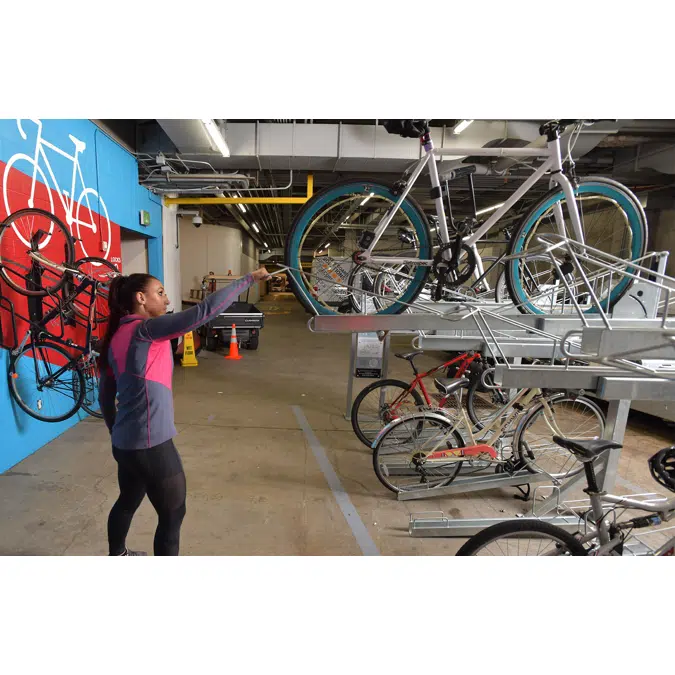 Double Docker® - Two‑Tier Lift‑Assist Bike Parking Rack
