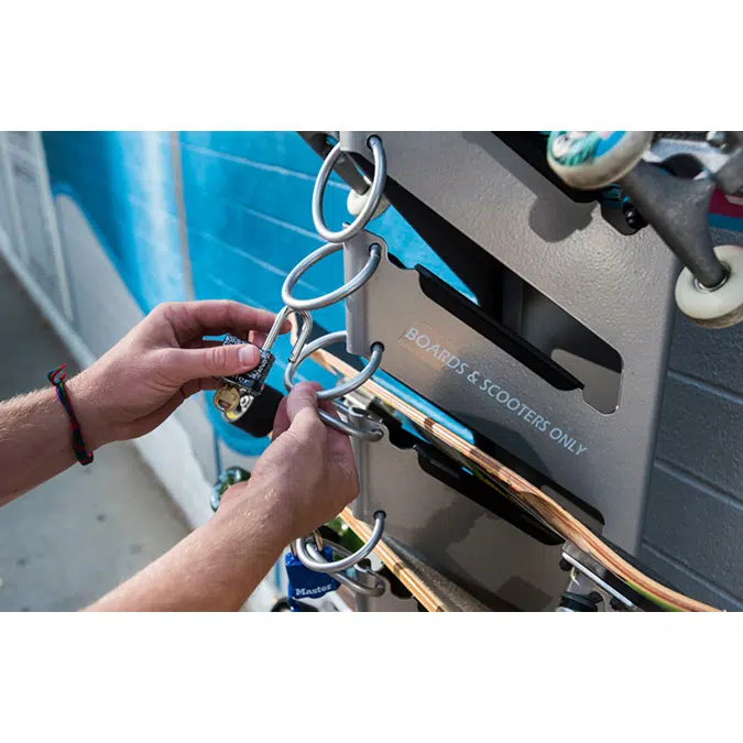 Skatedock® - Lockable Skateboard & Scooter Docking Rack