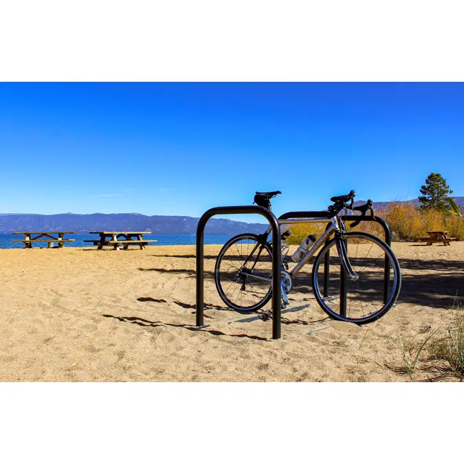 Hoop Runner™ In‑Ground - Inverted‑U In‑Ground Bike Rack