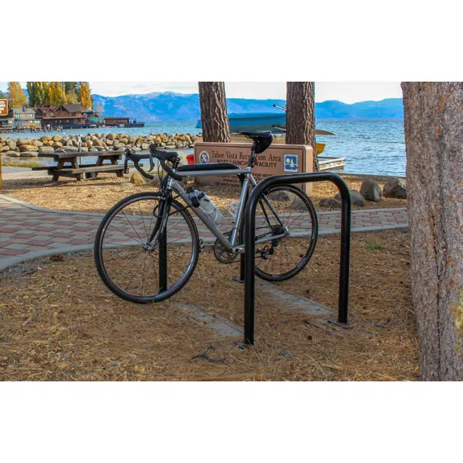 Hoop Runner™ - Inverted‑U Surface‑Mounted Bike Rack