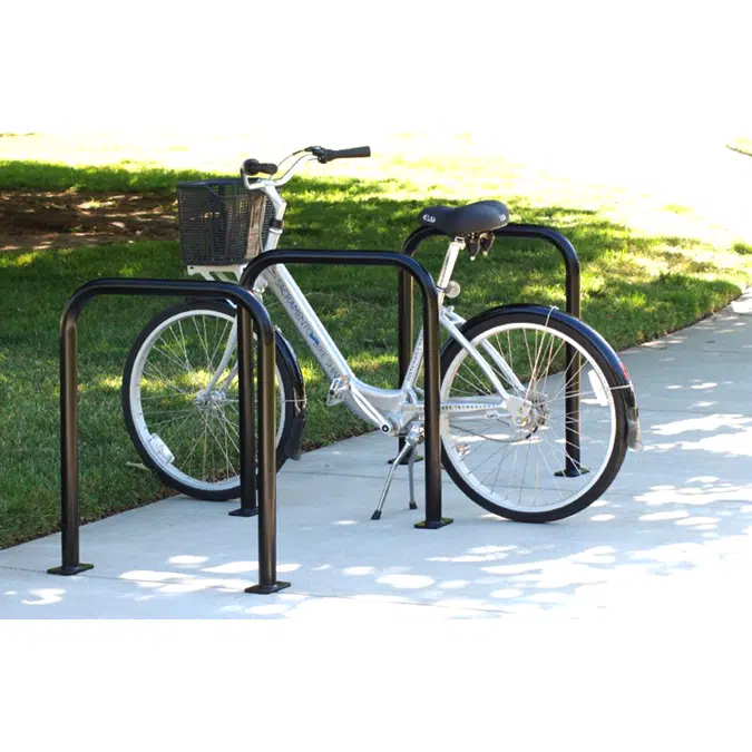 Hoop Runner™ - Inverted‑U Surface‑Mounted Bike Rack