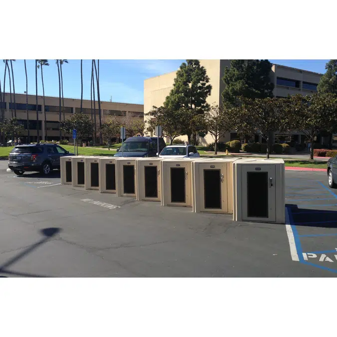 300 & 350 Series Bike Lockers - Metal Series‑Based Bike Locker