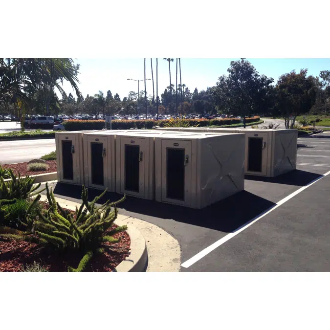 300 & 350 Series Bike Lockers - Metal Series‑Based Bike Locker