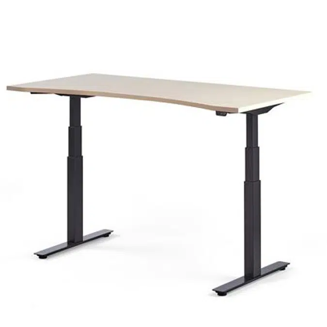Desk MODULUS wave 1600x800 adjustable legs