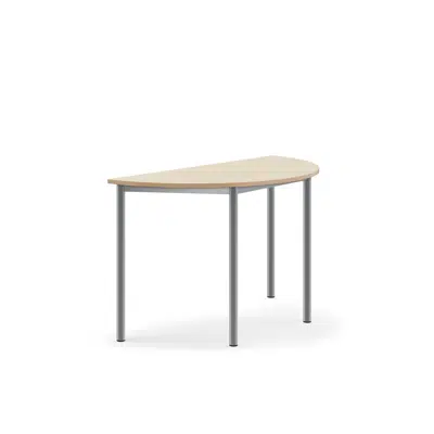 obraz dla Desk BORAS half-round 1200x600x720