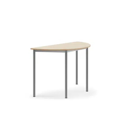 obraz dla Desk BORAS half-round 1200x600x760