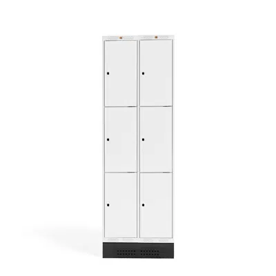 Student locker ROZ, 2 sections 6 doors 1890x600x550mm