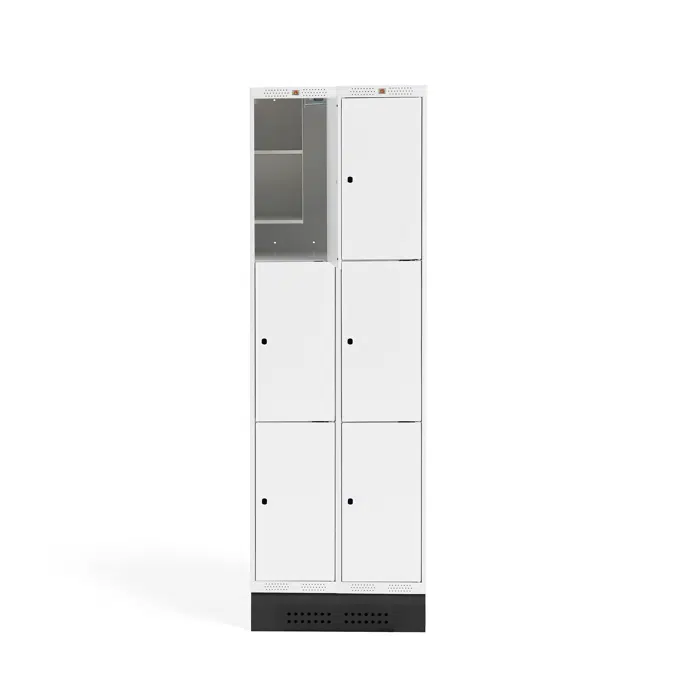 Student locker ROZ, 2 sections 6 doors 1890x600x550mm