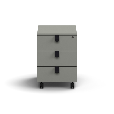 Image for Mobile pedestal QBUS, 3 drawers incl. handles, lockable