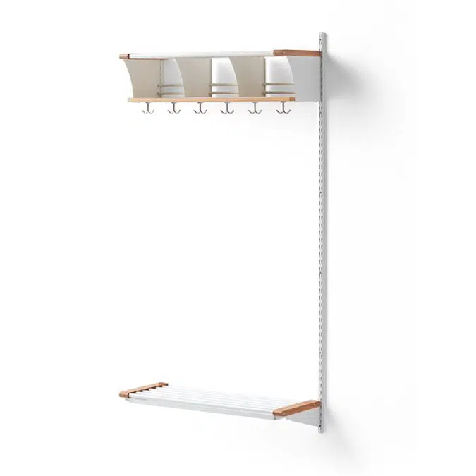Cloakroom JEPPE with 3 chubbys add-on unit 1790x900x310mm
