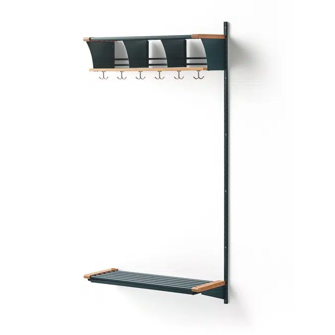 Cloakroom JEPPE with 3 chubbys add-on unit 1790x900x310mm