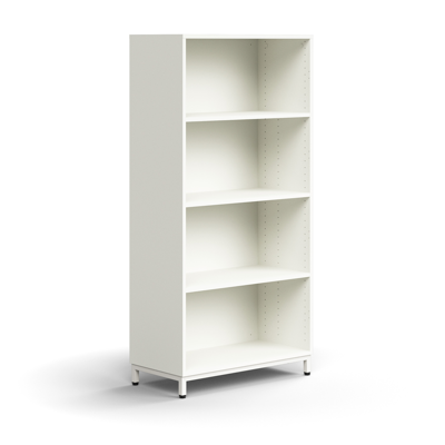 Image for Bookcase QBUS, 3 shelves, leg frame, 1636x800x400 mm