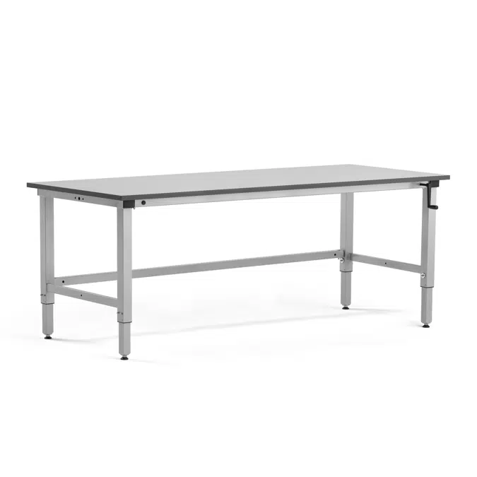 Height adjustable workbench MOTION manual 150kg load,2000x800mm