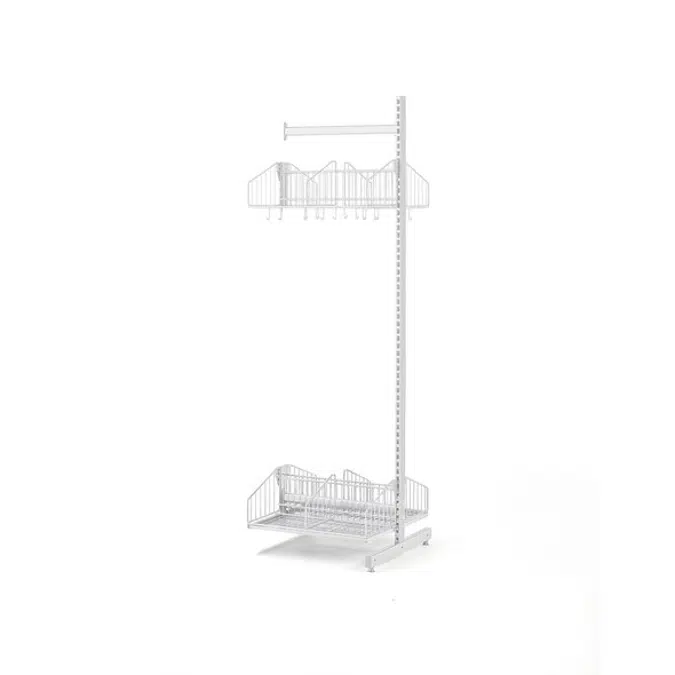 Floor standing cloakroom unit TRÅD add-on unit 600x2000mm