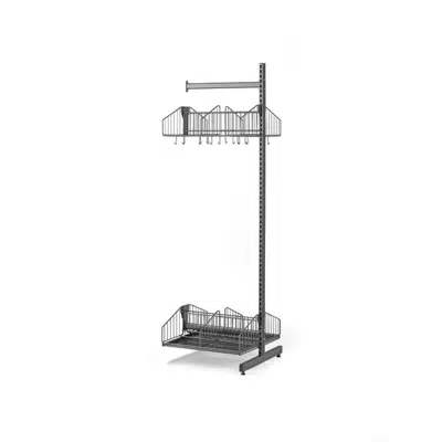 Floor standing cloakroom unit TRÅD add-on unit 600x2000mm