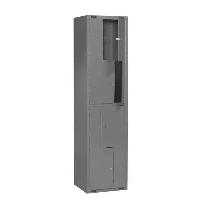 Student locker MINI Z, 1 section 4 doors 1980x500x450mm