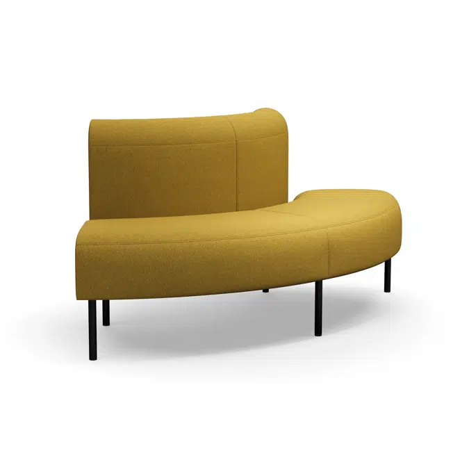 Modular sofa VARIETY 90 degree convex