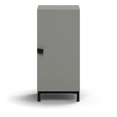 kép a termékről - Cabinet QBUS, 1 shelf, leg frame, handle, 868x400x420 mm