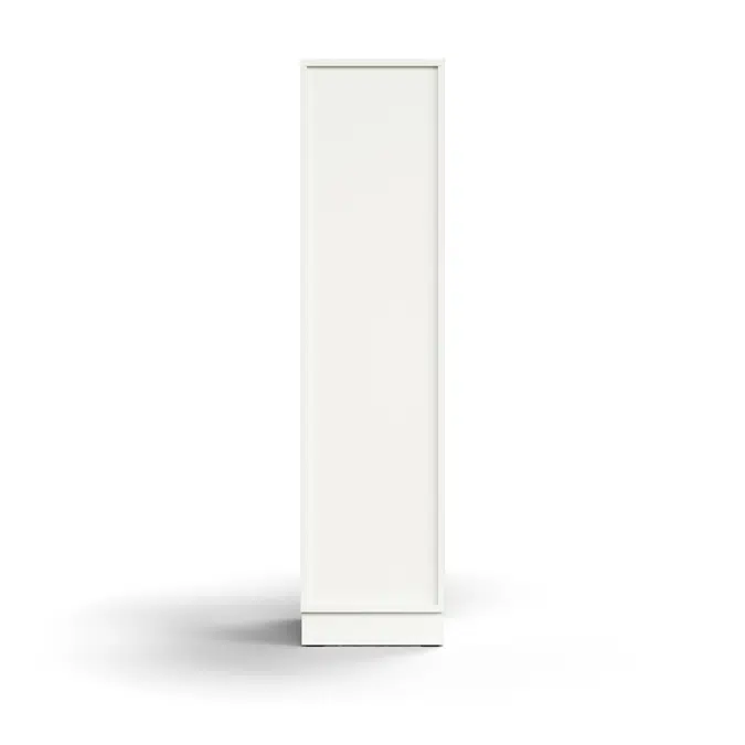 Cabinet QBUS, 3 shelves, base frame, handle, 1636x400x420 mm