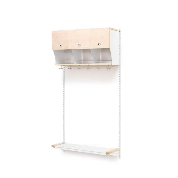 Cloakroom JEPPE with doors 1790x900x310mm