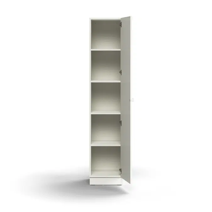 Cabinet QBUS, 4 shelves, base frame, handle, 2020x400x420 mm