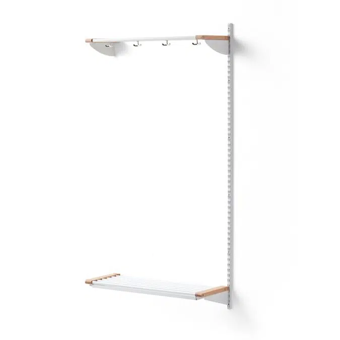 Cloakroom JEPPE with hat shelf add-on unit 1790x900x310mm