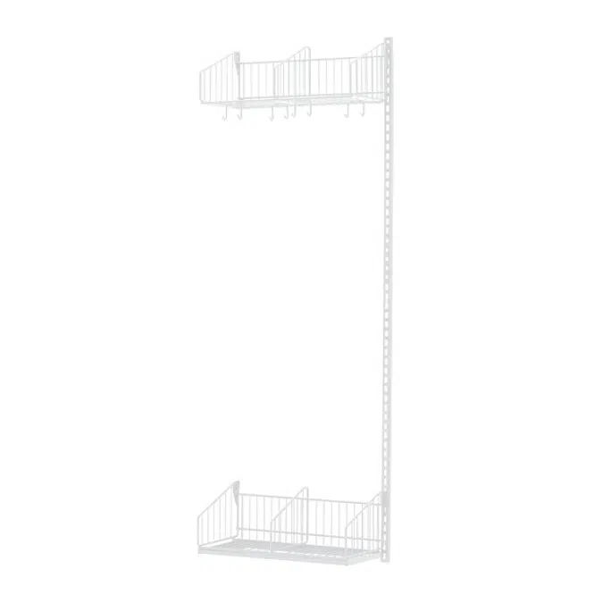 Wall hanging cloakroom unit TRÅD add-on unit 600x2000mm