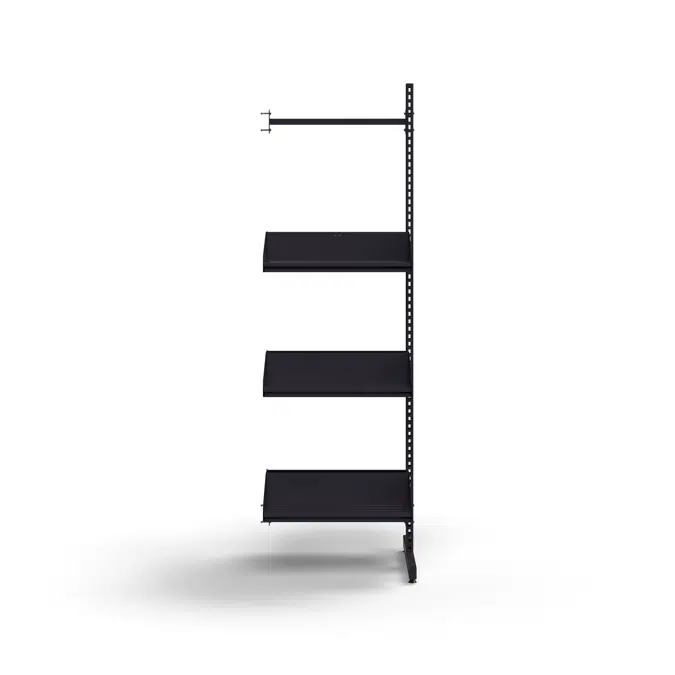 Cloakroom unit ENTRY, add-on floor unit, 6 shoe shelves, 1800x600x600 mm