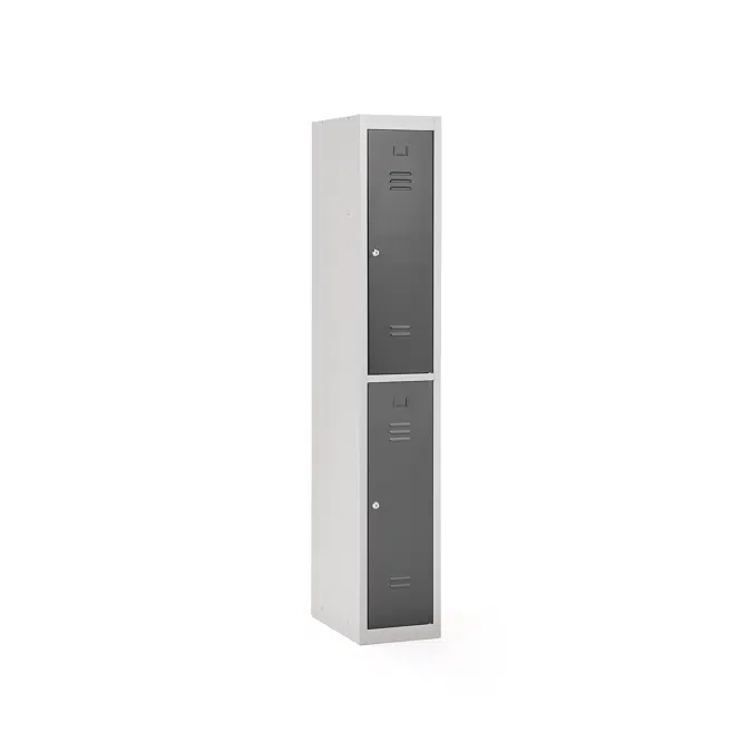 Flatpack locker CLICK 2 door, 1800x300x500