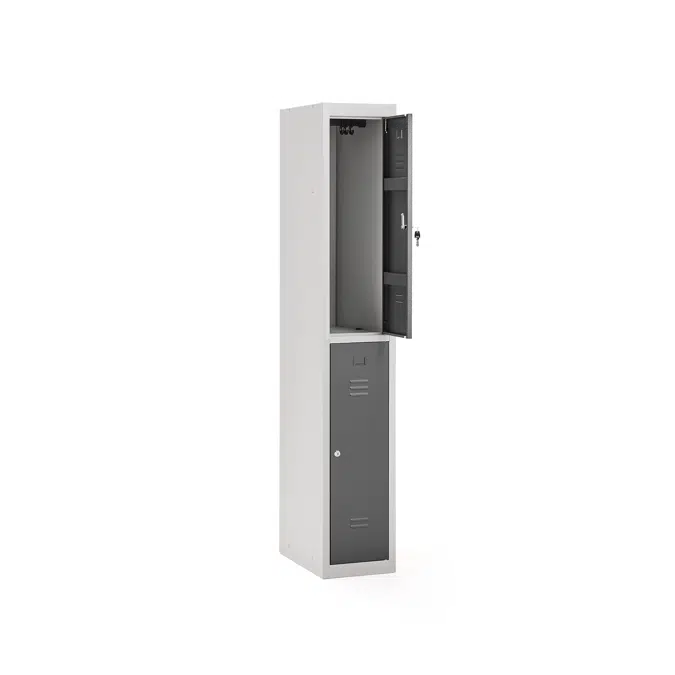 Flatpack locker CLICK 2 door, 1800x300x500