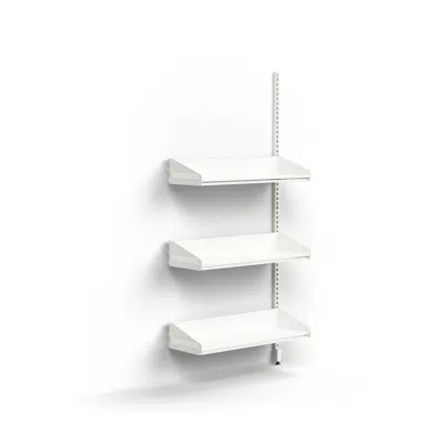 Cloakroom unit ENTRY, add-on wall unit, 3 shoe shelves, 1800x900x300 mm